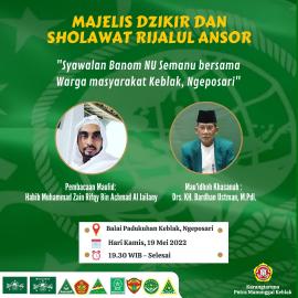 Rijalul Ansor dan Syawalan di Ngeposari